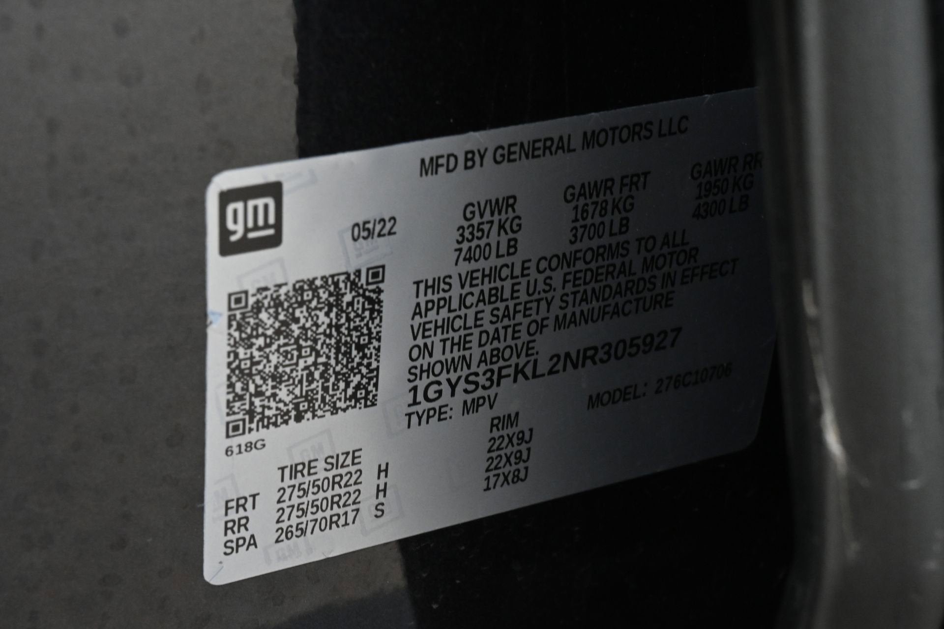 2022 Cadillac Escalade Sport